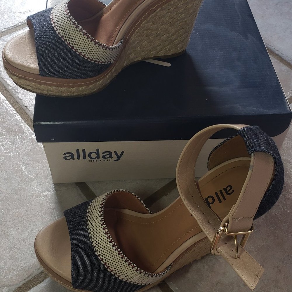 Denim Platform sandal